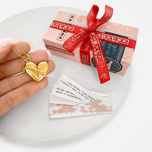 Heart + Arrow Locket - Gold